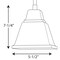Progress Lighting Clifton Heights Collection One-Light Mini-Pendant P500125-009 - alternate 6